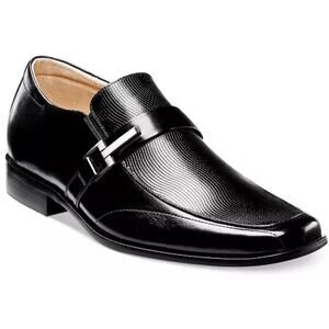 NEW Stacy Adams Men's BEAU Size 12W - Perforated Leather Loafer_Black